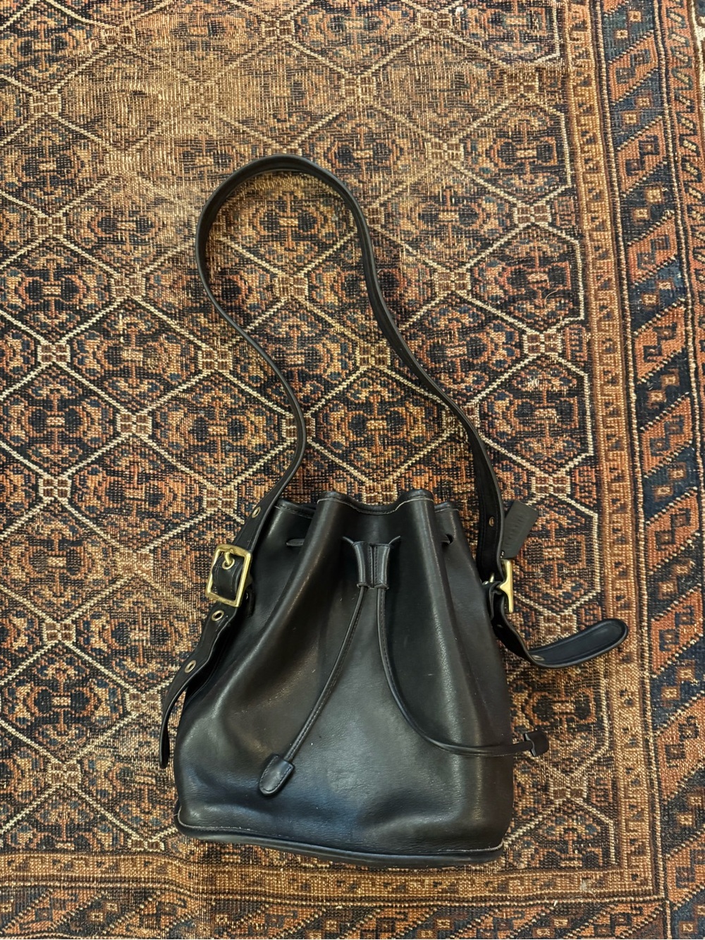 Vintage Coach Bucket Bag with Drawstring #9952
